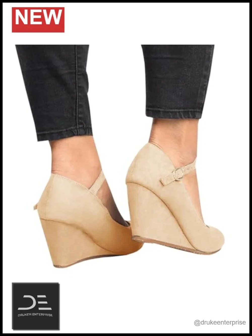 Wedge Pumps Mary Jane Shoes Comfort Heels Dressy Work Shoes